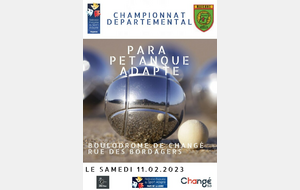 Championnat Départemental Para Pétanque Adapté