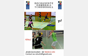 🤾‍♂️ Séance Découverte Handball / Tchoukball 🤾‍♀️
