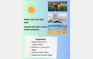 ☀️ Week-end sportif adapté jeunes 🌊